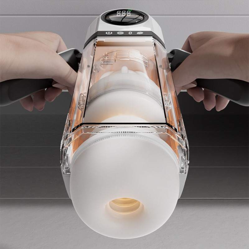 Suction & Thrusting Masturbator with Screen Display (9+9+10 Modes, Audio & Headphones)-MY23