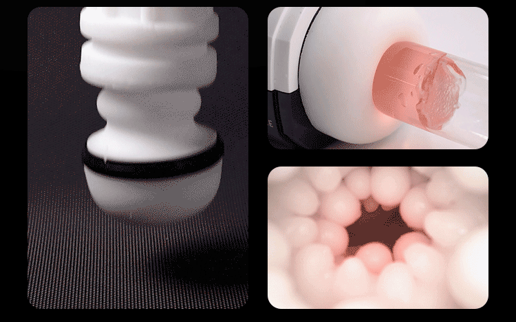 Suction & Thrusting Masturbator with Screen Display (9+9+10 Modes, Audio & Headphones)-MY23
