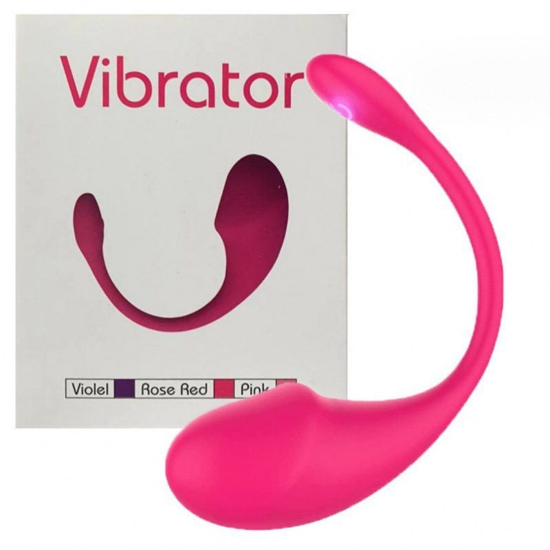 Rose‑Red Whale Bullet Vibrator with App Control-MY04