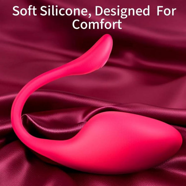 Rose‑Red Whale Bullet Vibrator with App Control-MY04