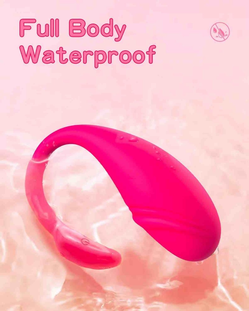 Rose‑Red Whale Bullet Vibrator with App Control-MY04