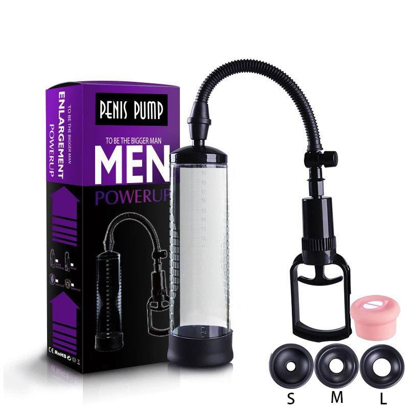 Manual Penile Extender with Scale, Sleeves & Realistic Texture-MY08