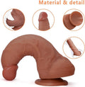 Manual Dildo – Thick & Large, Flesh‑Brown (21cm / 5cm / 350g)-MY34