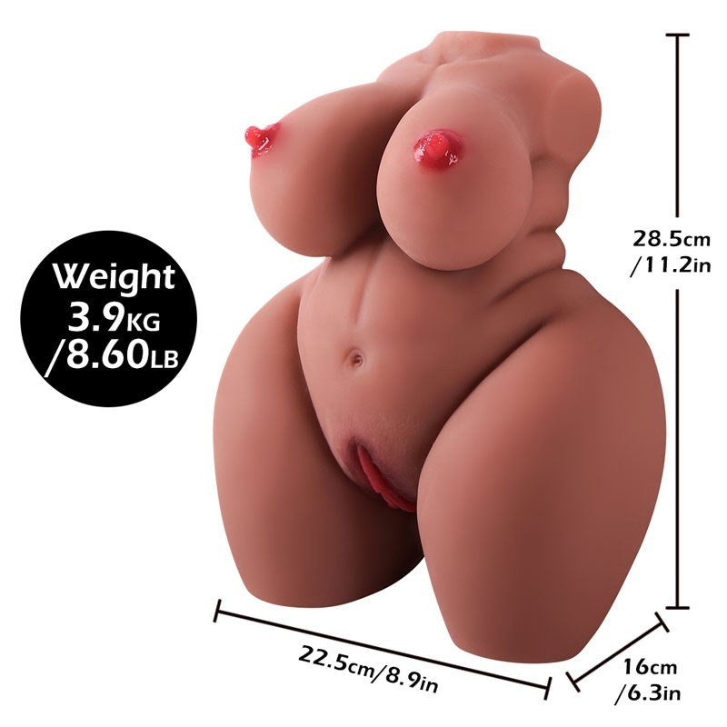 Medium Half‑Body Doll with Triple Stimulation (Breasts, Vagina, Anus)-MY46