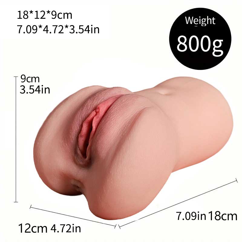 Single‑Head Masturbator with Dual Openings & Heating Rod (17.5×9.5×9.5 cm, 800 g)-MY47