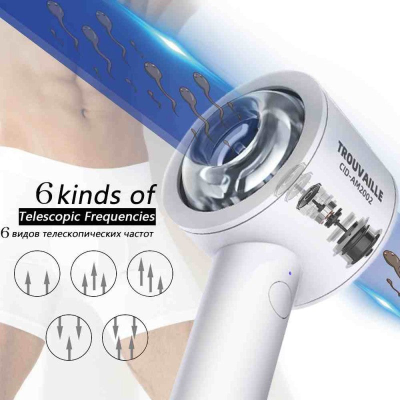 Hairdryer‑Style Suction Masturbator with Stand-MY05