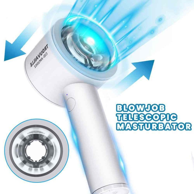 Hairdryer‑Style Suction Masturbator with Stand-MY05