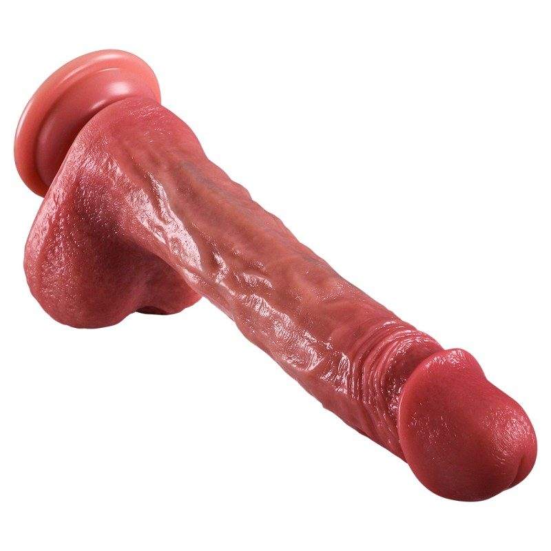 Wireless Electric Dildo with Heating & Swivel Action (23cm / 4.5cm / 450g)-MY10