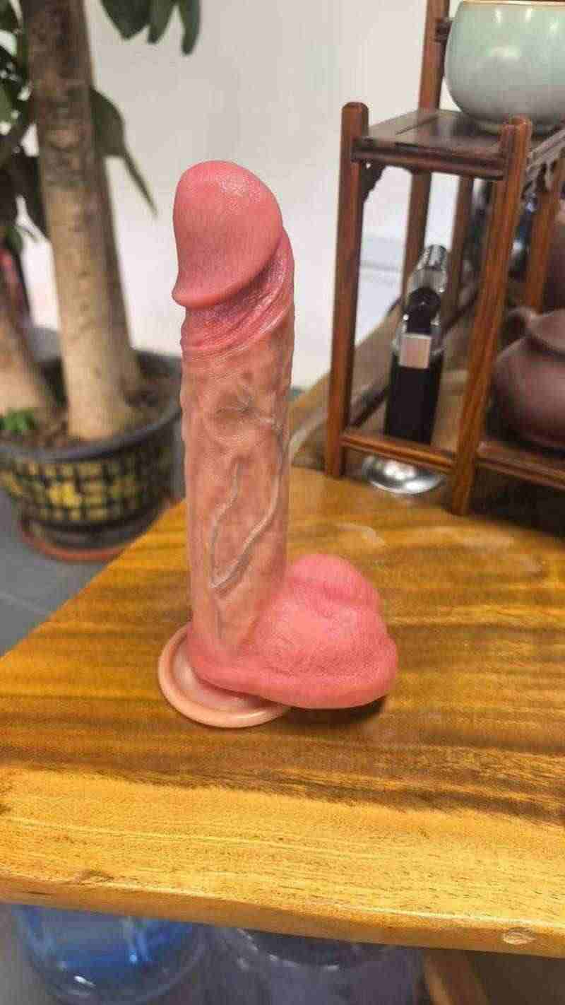 Wireless Electric Dildo with Heating & Swivel Action (23cm / 4.5cm / 450g)-MY10