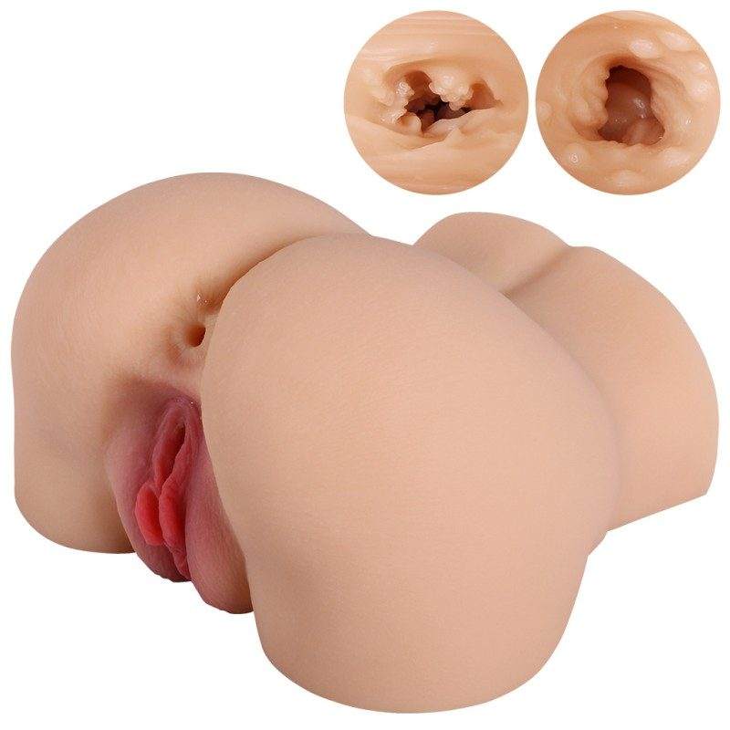 Small Realistic Butt Masturbator with Dual Openings-MY14