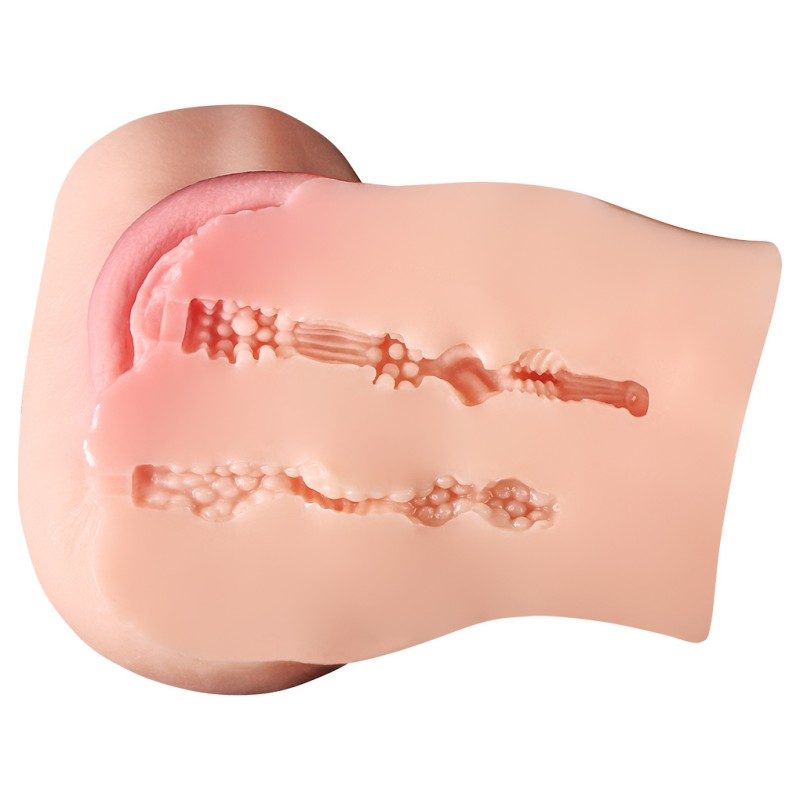 Medium Realistic Butt Masturbator with Dual Openings-MY15