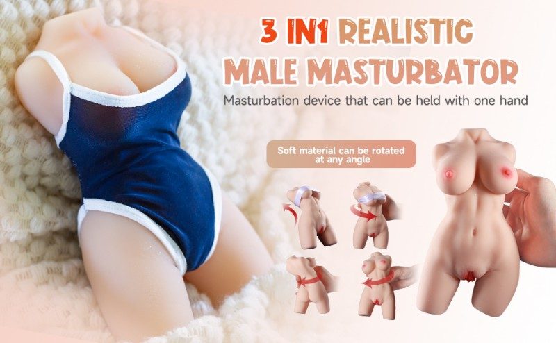 Small Half‑Body Doll with Breast, Vaginal & Anal Openings-MY17