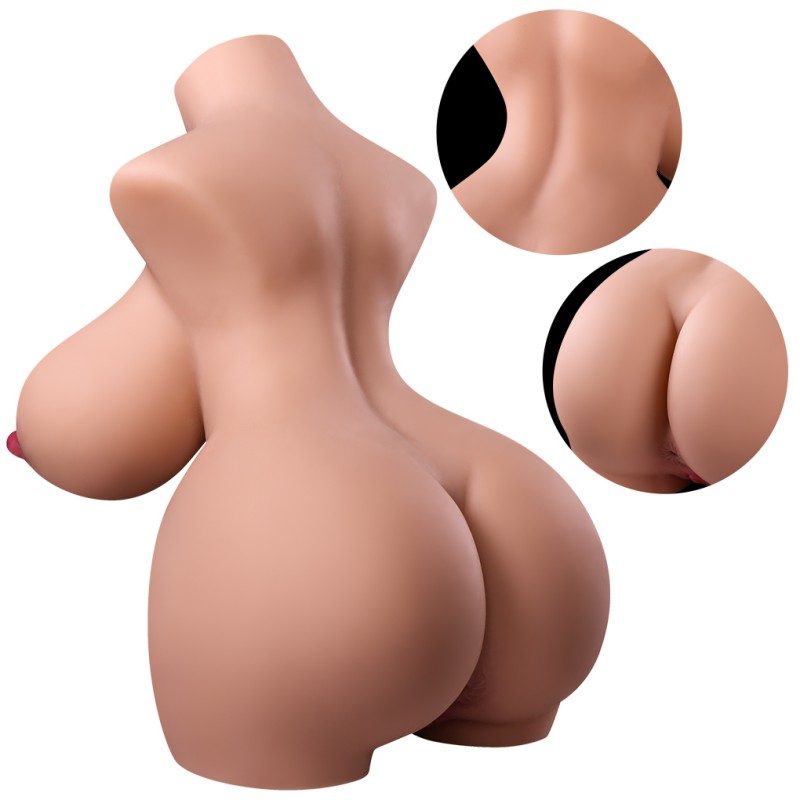 Medium Half‑Body Doll with Triple Stimulation (Breasts, Vagina, Anus)-MY19