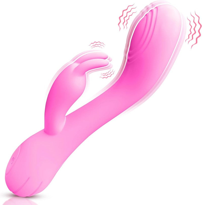 Blush Pink Dual‑Purpose Heating Vibrator (194×37mm)-MY22