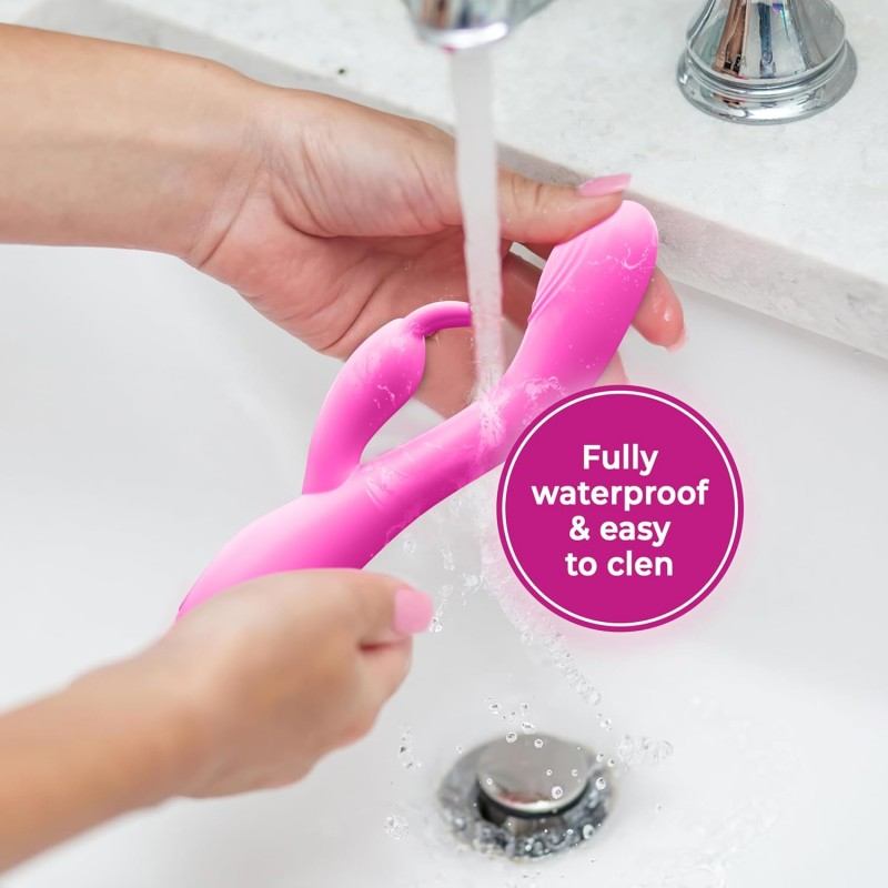 Blush Pink Dual‑Purpose Heating Vibrator (194×37mm)-MY22