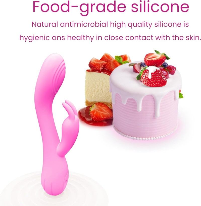Blush Pink Dual‑Purpose Heating Vibrator (194×37mm)-MY22
