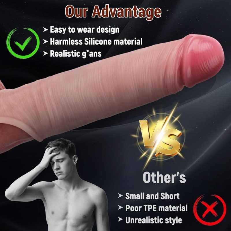 Penis Sleeve "Short Brother" (16cm × 3.5cm, 66g)-MY25