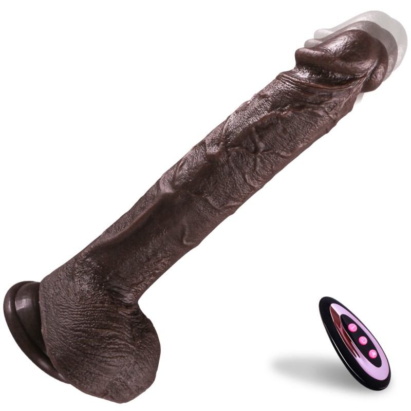 Wireless Electric Dildo with Heating, Swivel & Remote Control (23.7cm / 4.5cm / 460g)-MY28