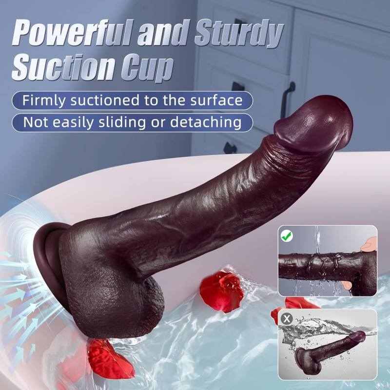 Wireless Electric Dildo with Heating, Swivel & Remote Control (23.7cm / 4.5cm / 460g)-MY28