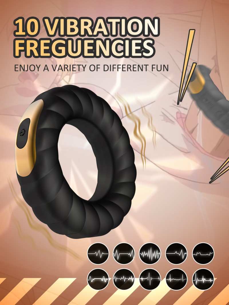 Electric Tire‑Shaped Cock Ring (Vibrating)-MY38
