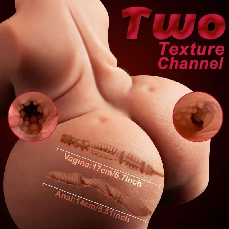 Medium Half‑Body Doll with Triple Stimulation (Breasts, Vagina, Anus)-MY46