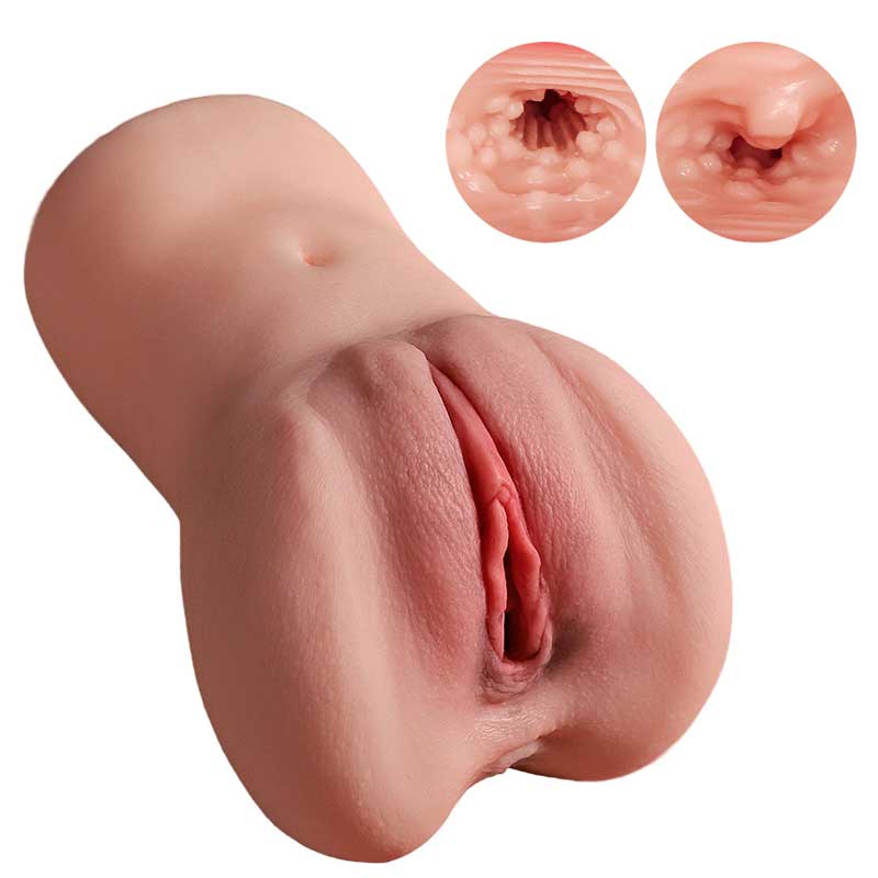 Single‑Head Masturbator with Dual Openings & Heating Rod (17.5×9.5×9.5 cm, 800 g)-MY47