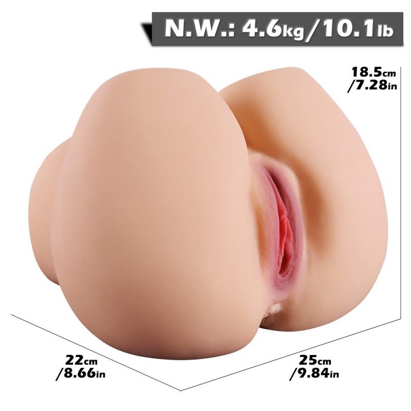 Large Realistic Butt Masturbator with Dual Openings-MY16