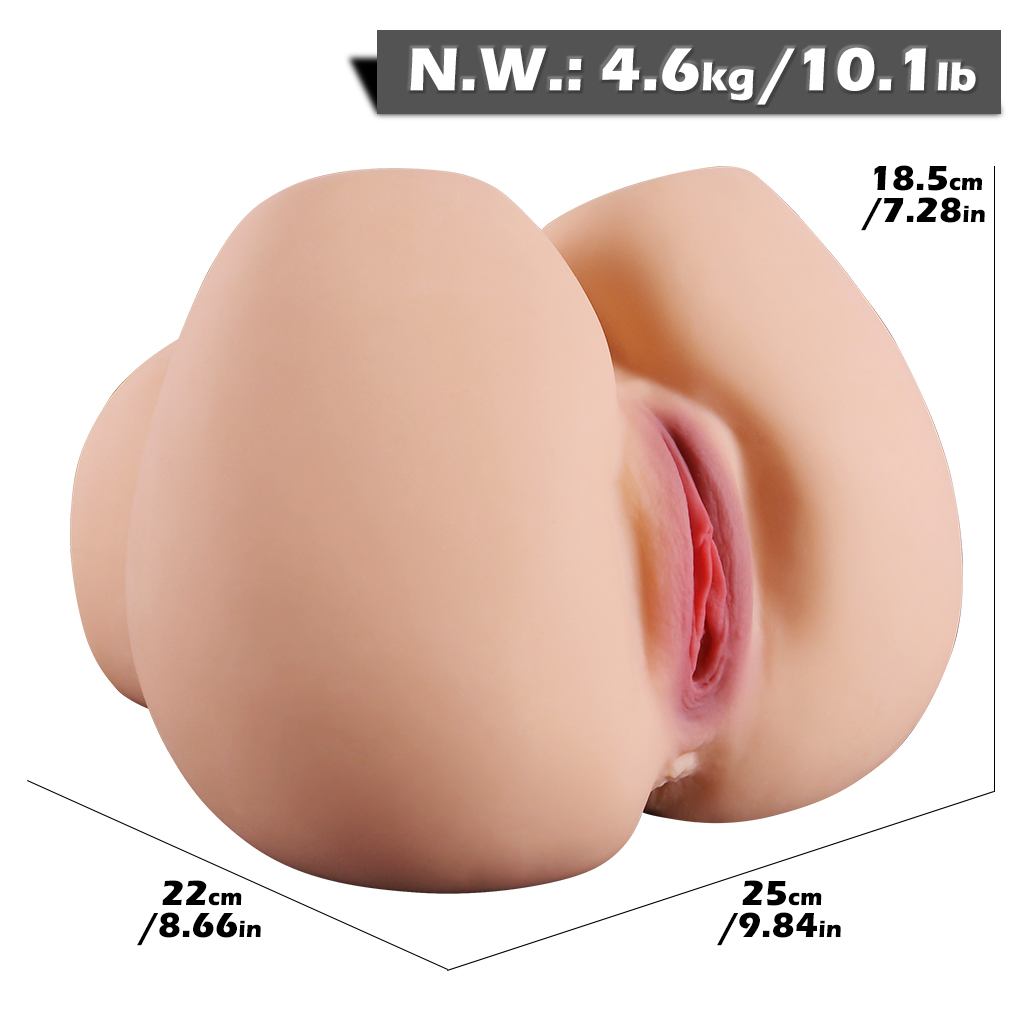 Electric Large Realistic Butt with Suction, Vibration, Heating & Audio (25×22×18.5 cm, 4.6 kg)-MY30