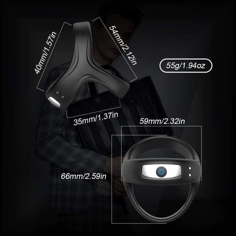 Electric Triple‑Ring Cock Ring (Vibrating)-MY37